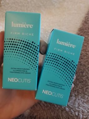 2 NIB *NEOCUTIS* Firm Riche Extra Moisturizing Smoothing & Lightening Eye Cream